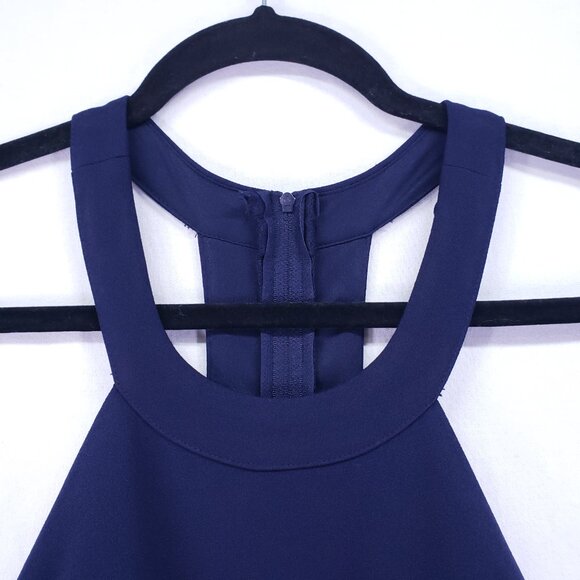 Speechless Navy Blue N White Floral Layered Formal Party Preppy Dress Size XL - Picture 7 of 15